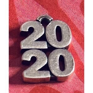 James Avery Retired 925 Sterling Silver 2020 Stacked Charm Birthday Anniversary